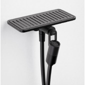 Alpi UP01NE UP Душевой набор с гигиеническим душем + шланговое подключение + полка matt black UP01NE