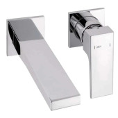 Alpi UN19876CR/20 Una18 Смеситель для раковины 187 мм, настен., на 2 отв., Комплект UN19876CR/20