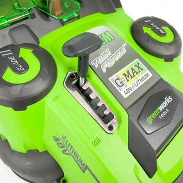 Газонокосилка аккумуляторная Greenworks G40LM49DB Twin Force (без АКБ и ЗУ)-5