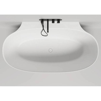 Salini Alda Wall Ванна 170х90х60см., пристенная, S-Sense, донный клапан, сифон, слив-перелив, цвет: белый глянцевый-1