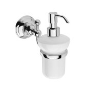 Nicolazzi Accessori Classica Дозатор для жидкого мыла, подвесной, керамический, цвет: белый/хром. R1489CR