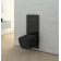 TECELux для установки унитаза -биде (DURAVIT) с верхней панелью из черного стекла с сенсорным блоком управления sen-Touch и нижней панелью стекло черное. 9650003, 9650107