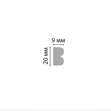 Молдинг гладкий DECOMASTER DI-113 (20*9*2400мм)-3