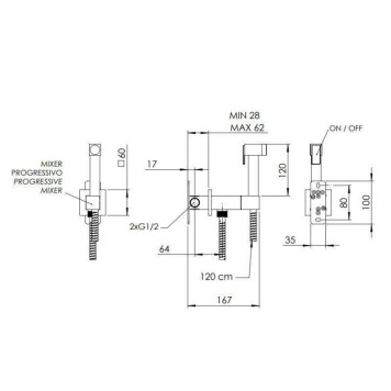 Душ гигиенический Remer Remer Absolute хром-1