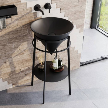 Kerama Marazzi CONO Металлическая структура напольная 44x77см, цвет: черный матовый