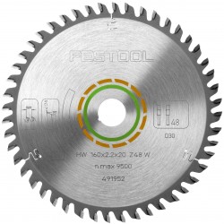 Пильный диск FESTOOL с мелким зубом 160x2,2x20 W48 (491952)