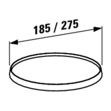 Laufen Kartell Съемный диск для смесителя d=275мм, цвет: янтарь. 3.9833.5.081.002.1-1