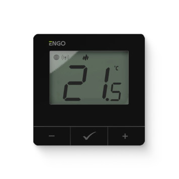 Умный терморегулятор ZigBee/868 МГц, 2хАА, черный