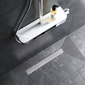 W02SC-U11-050-04SB Трап для душа линейный, универсальный затвор Tile, 50 см-1