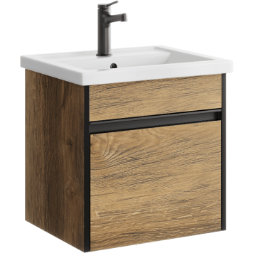 AQ URB0105DB Urban Тумба под умывальник, подвесная, с одним ящиком, 468х460х400 мм, дуб балтийский URB0105DB
