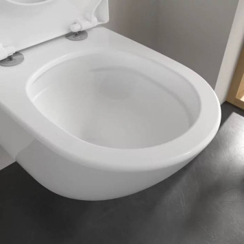 Villeroy Boch Subway 3 Унитаз подвесной, безободковый, сиденье в комплекте SoftClosing, цвет: альпийский белый-6