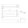 Decor Walther Brick DA30 Душевая полка 30x9см, акриловое белое стекло, подвесная, цвет: хром
