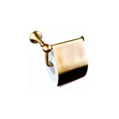RE 236.92 OLD BRASS Держатель туалетной бумаги с крышкой, бронза RE23692