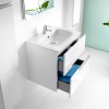 Roca Victoria Nord Ice edition Тумба подвесная 60x45x55см, c 2 ящиками, цвет: белый. Z.RU93.0.273.0