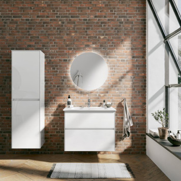 VilleroyBoch ViConnect Донный клапан для раковины, с переливом, с керамической крышкой, нажимной, цвет: альпийский белый. 8L033401-1