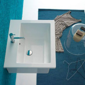 Globo Forty3 Раковина 60х50 см, 1 отв., хозяйственная, цвет: белый. FO063.BI*1