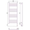 Сунержа Богема 3.0 Полотенцесушитель электрический 40x100h, прав., цвет: золото 03-5805-1040