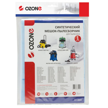 Мешок-пылесборник синтетический OZONE Turbo XT-3041-4