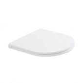 Globo Forty3 Сиденье новое быстросъемное для унитаза FOS02/FOS03/FO001/FO002/FOB03/FOB05/FOB01/FOB02, duroplast, с микролифтом, цвет: белый/хром. FOR20BI/cr