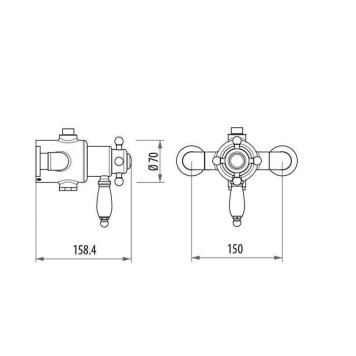 Gattoni Termostatici Термостатический смеситель, цвет: бронза. TSRE940V0.I br-1