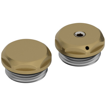 Сунержа Спускной клапан с заглушкой НР G 1/2, цвет: золотой шёлк матовый 32-1201-0000