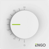 Термостат ENGO Simple комнатный механический, накладной, белый