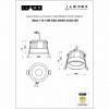 Встраиваемый светильник iLedex Technical Mars 112-12W-D80-4000K-24DG-BK