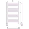 Сунержа Богема 3.0 Полотенцесушитель электрический 60x120h, лев., цвет: мат. черный 31-5804-1260