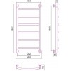 Сунержа Галант Полотенцесушитель водяной 40x80h, цвет: без покрытия 00-0200-8040