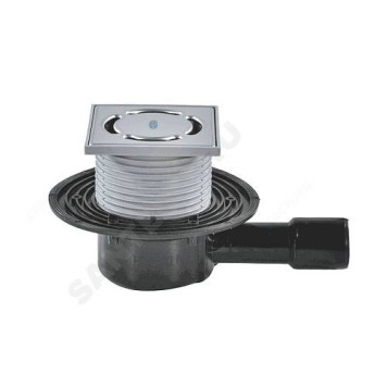 Трап рег гор/вып сух/затв Дн40/50 нерж/реш 115х115 HL HL510NPr