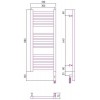 Сунержа Модус 3.0 Полотенцесушитель электрический 30x80h, прав., цвет: белый 12-5701-8030