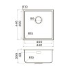 Omoikiri Tadzava 44-U/I Ultra 15-IN Кухонная мойка нерж. сталь 44x44 цвет: нержавеющая сталь 4997114