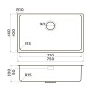 Omoikiri Tadzava 75-U/I Ultra 15-IN Кухонная мойка нерж. сталь 75x44 цвет: нержавеющая сталь 4997119