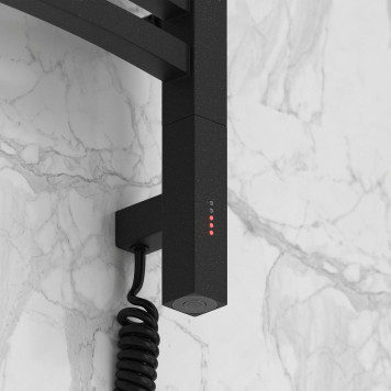 Сунержа Аркус 3.0 Полотенцесушитель электрический 43x72h см, правое, темный титан муар 15-5705-6040-2