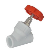 Клапан PP-R бел запорн Дн25х45гр VALFEX 10174025