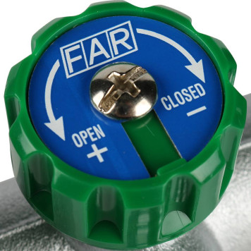 Распределительный коллектор FAR 3/4, хромированный, 3 отвода 1/2, проходной, с ЕК.-4