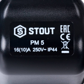 Реле давления для водоснабжения STOUT SCS-0001 PM5G, 1-5 бар, 1/4, с накидной гайкой.-9