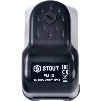 Реле давления STOUT SCS-0001 для водоснабжения PM12G, 3-12 бар, 1/4 с накидной гайкой-1