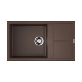 Omoikiri Sumi 86 ES Кухонная мойка из Tetogranit, крыло справа, 86x22 см, цвет: espresso 4997233