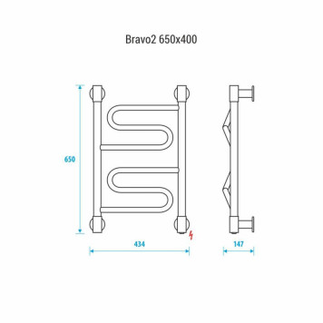 Электрический полотенцесушитель Energy Bravo2 650x400-2