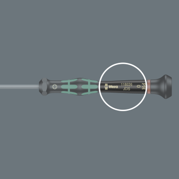 Отвёртка Wera для электронщиков 0,25x1,2x60мм 05118001001-5