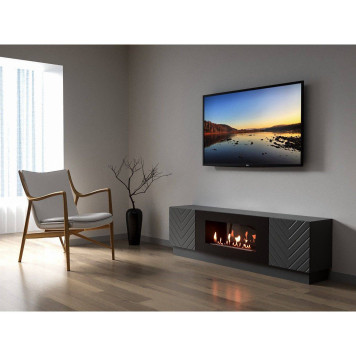 Тумба с биокамином Firelight BFP-P1700V графит-3