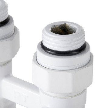 Узел нижнего подключения Royal Thermo прямой 1/2х3/4 EK (белый)-5