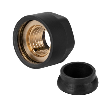 Концовка для монтажной трубки Royal Thermo 3/4 (черный)-1