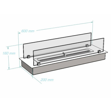 Биокамин Royal Thermo RTBFP-P600XS Modul-4