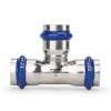 Тройник VARMEGA раструбный Inox Press 15x15x15