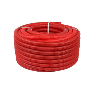 Труба VARMEGA гофрированная ПНД 23 мм для труб 16 мм, (50), красная, VM58111