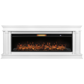 Каминокомплект: Очаг Royal Thermo Aurora RTFP/P-AR60LS, портал Olympia 60, белый-1