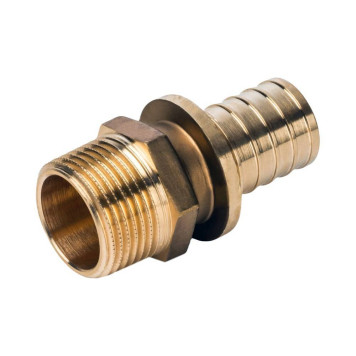 Муфта VARMEGA Slide-fit переходная (переходник) с НР резьбой, 20х3/4 , латунная, аксиальная, VM51214