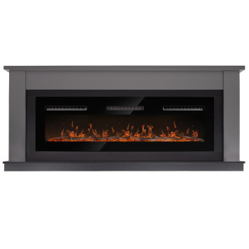 Каминокомплект: Очаг Electrolux Infinity EFP/P-1600ULS N, портал Canto Long графит, черный-1